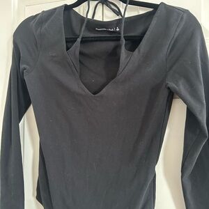 Abercrombie & Fitch Black Long Sleeve Top